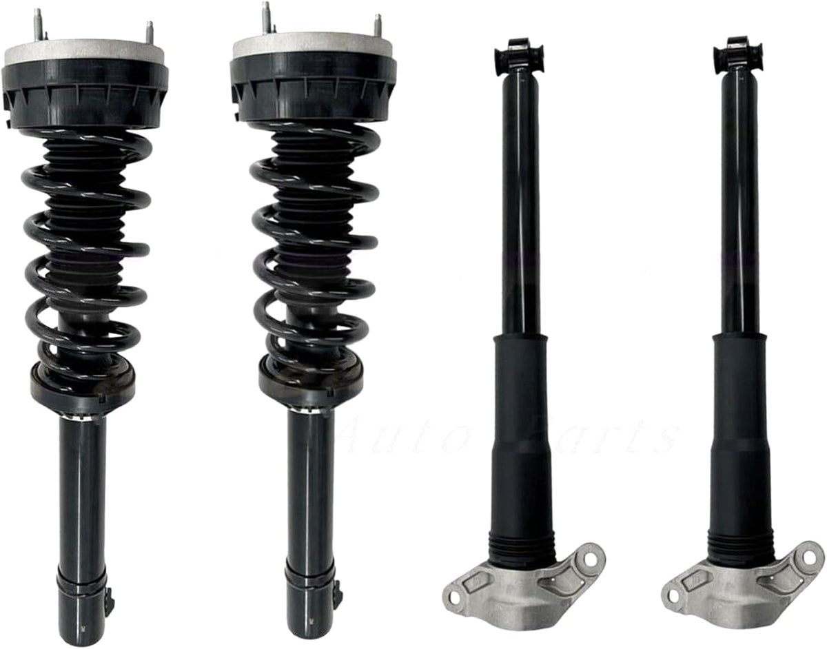 LR090615, LR141933 LR090655, LR108022 4X Front Rear Shock Struts Assys w/CVD Active Fit for Range Rover Velar L560 2017-2021