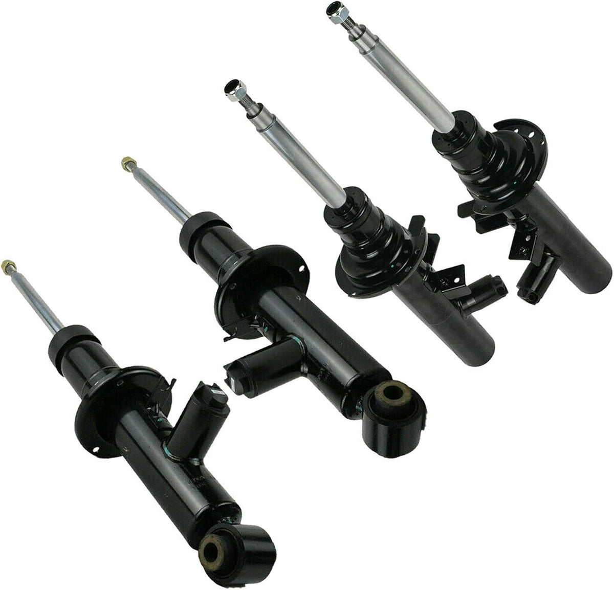 Set of 4 Front & Rear Suspension Shock Absorbers w/EDC for BMW X3 F25 X4 F26 sDrive28i xDrive35i 2011-2018 37116797025, 37116797027