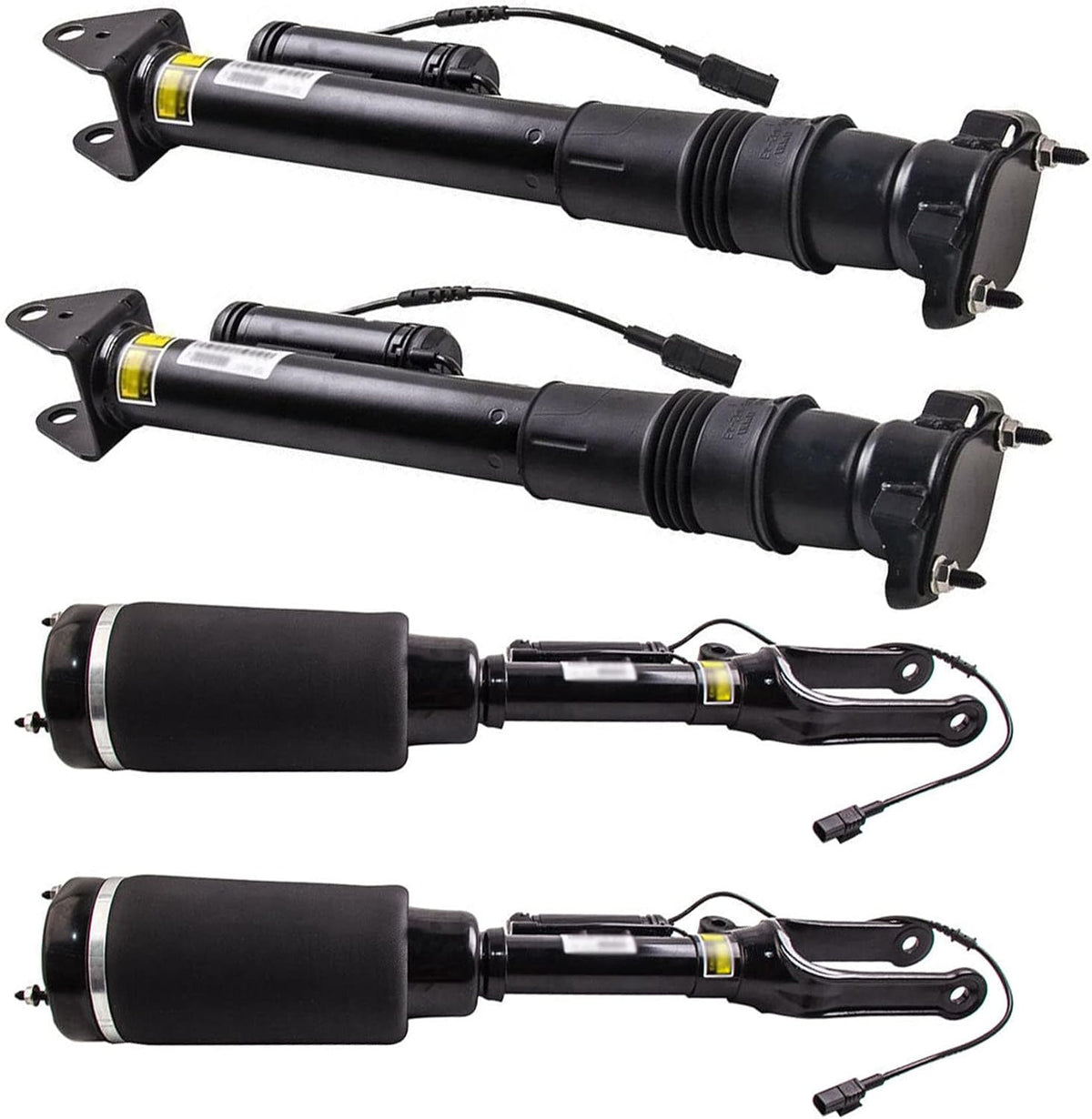 Set of 4 Pcs Front and Rear Air Suspension Shock Absorber With ADS For Mercedes W251 R300 2006-2010 2513203113 2513203131